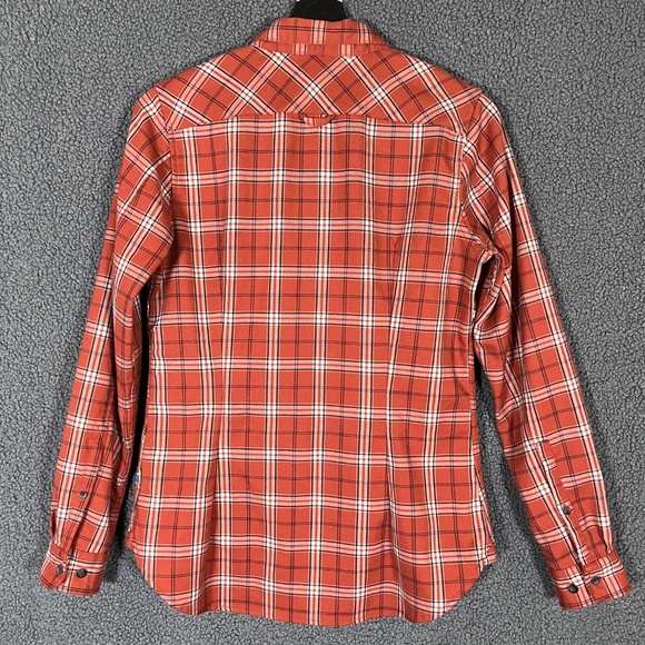 Fjallraven Fjallglim Stretch Long Sleeve Shirt - Women's Size S - Orange - Picture 4 of 9